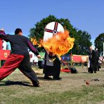 feuerspucken auf mittelalter markt